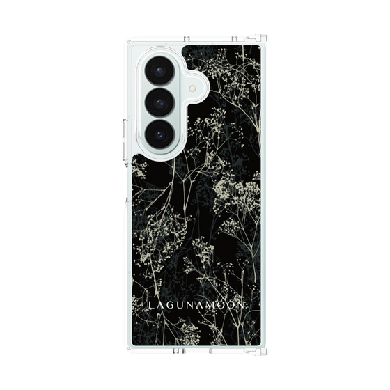 Clear Case［ LAGUNAMOON - Botanical - Black ］