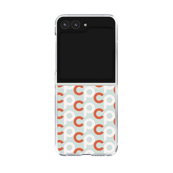 Clear Case［ Original - CASEPLAY Initial All-over Pattern - Orange ］