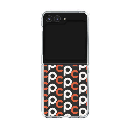 Clear Case［ Original - CASEPLAY Initial All-over Pattern - Orange ］