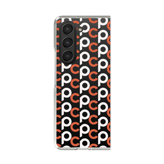 Clear Case［ Original - CASEPLAY Initial All-over Pattern - Orange ］