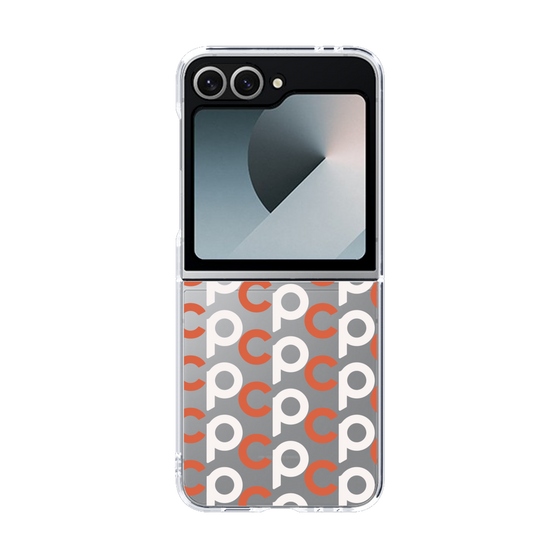 Clear Case［ オリジナル - CASEPLAYイニシャル総柄 - Orange ］