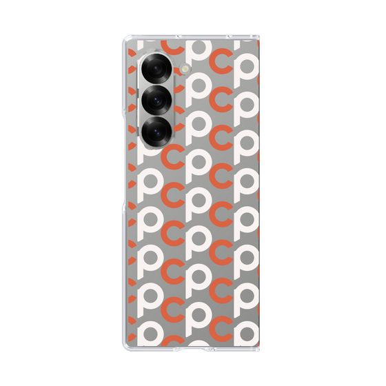 Clear Case［ オリジナル - CASEPLAYイニシャル総柄 - Orange ］