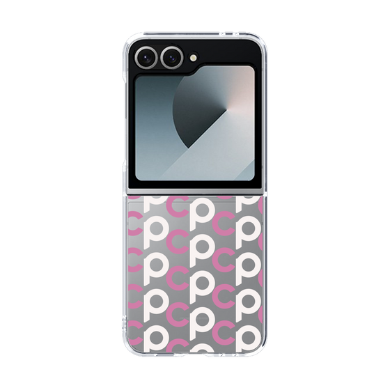 Clear Case［ オリジナル - CASEPLAYイニシャル総柄 - ピンク ］