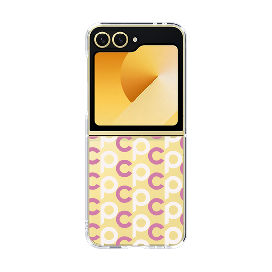 Clear Case［ オリジナル - CASEPLAYイニシャル総柄 - ピンク ］