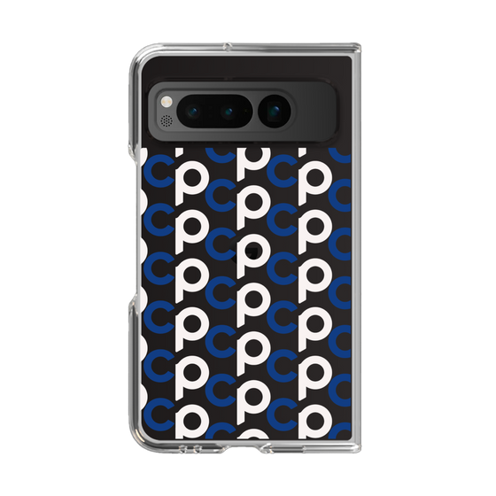 Clear Case［ Original - CASEPLAY Initial All-over Pattern - Navy ］