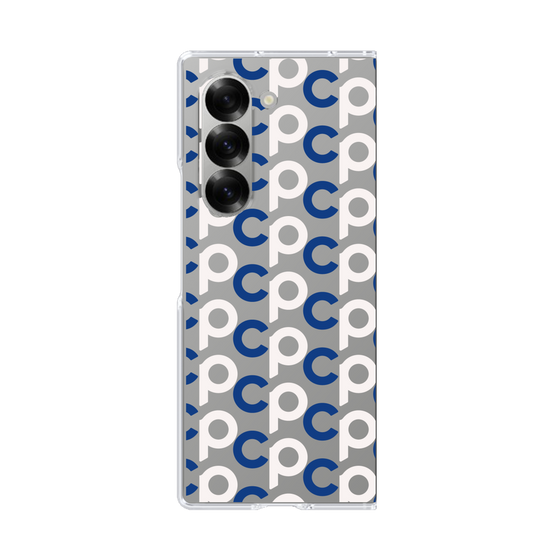 Clear Case［ オリジナル - CASEPLAYイニシャル総柄 - ネイビー ］