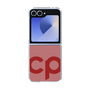 Clear Case［ オリジナル - CASEPLAYイニシャル - レッド ］