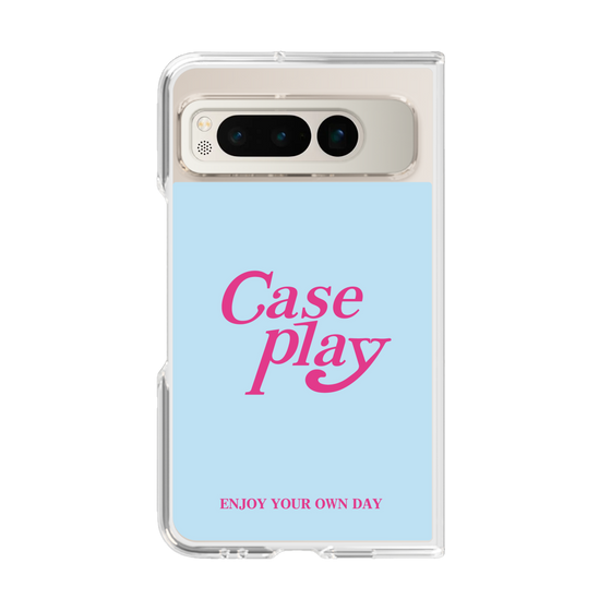 Clear Case［ Original - ENJOY YOUR OWN DAY - Light Blue ］