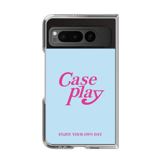 Clear Case［ Original - ENJOY YOUR OWN DAY - Light Blue ］