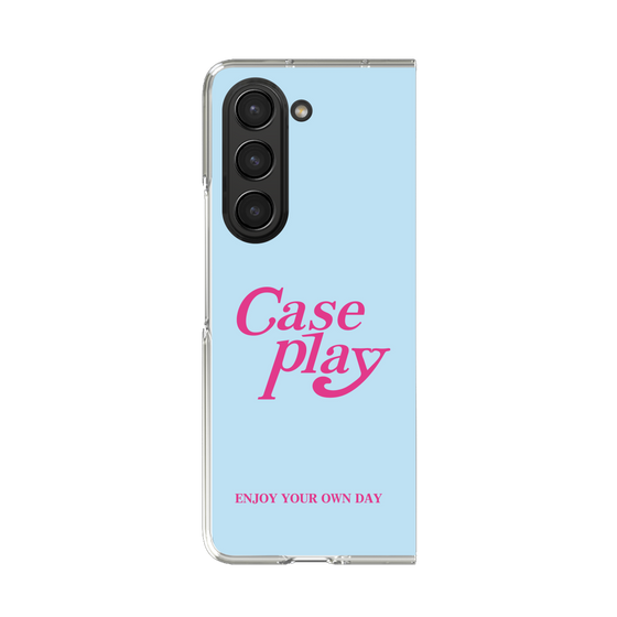 Clear Case［ Original - ENJOY YOUR OWN DAY - Light Blue ］