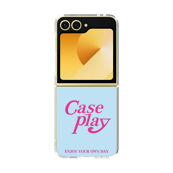 Clear Case［ オリジナル - ENJOY YOUR OWN DAY - ライトブルー ］