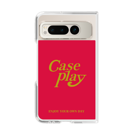 Clear Case［ Original - ENJOY YOUR OWN DAY - Red ］