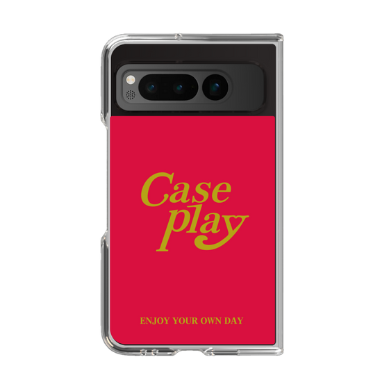 Clear Case［ Original - ENJOY YOUR OWN DAY - Red ］