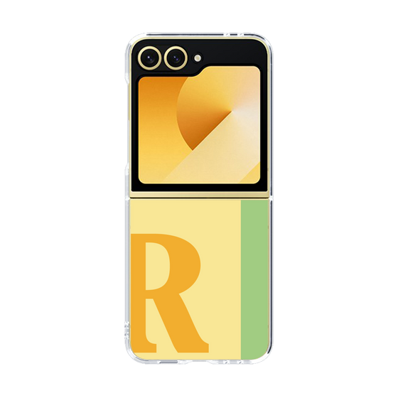 Clear Case［ オリジナル - initial color line - R yellow ］