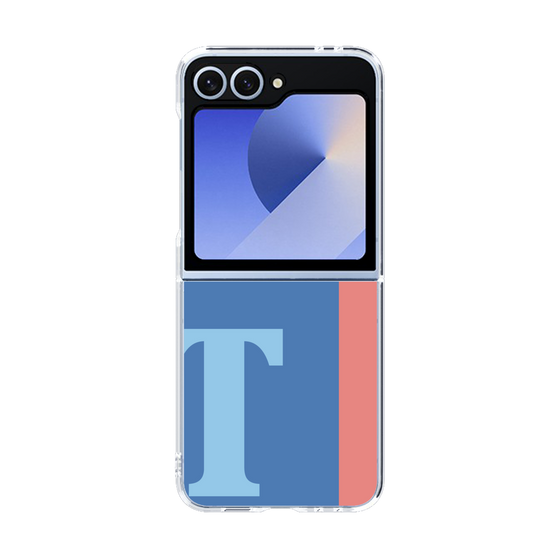 Clear Case［ オリジナル - initial color line - T blue ］