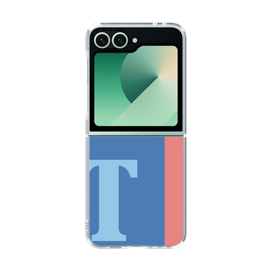 Clear Case［ オリジナル - initial color line - T blue ］