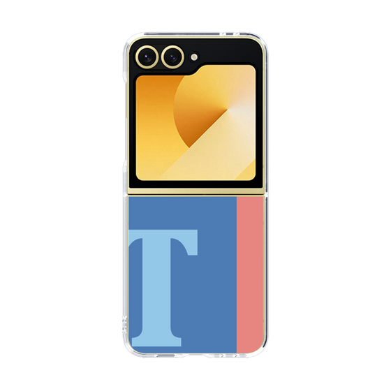 Clear Case［ オリジナル - initial color line - T blue ］