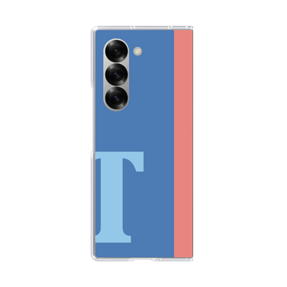Clear Case［ オリジナル - initial color line - T blue ］