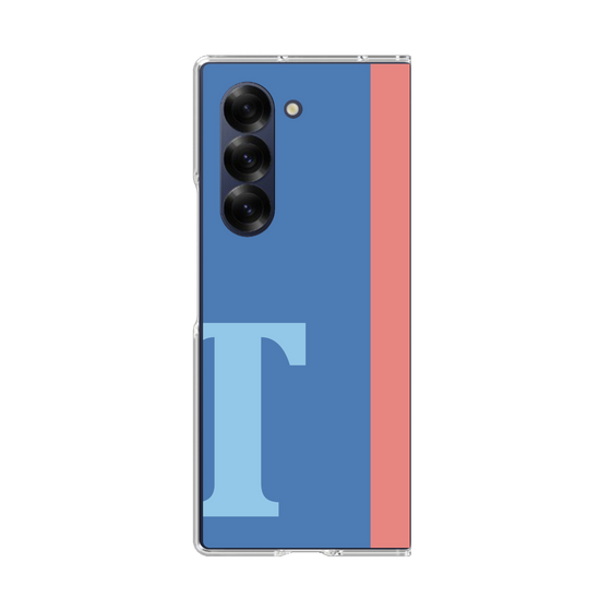 Clear Case［ オリジナル - initial color line - T blue ］
