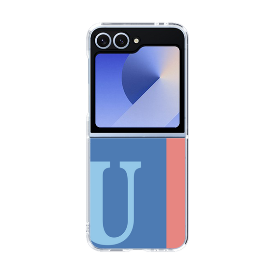Clear Case［ オリジナル - initial color line - U blue ］