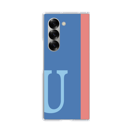 Clear Case［ オリジナル - initial color line - U blue ］