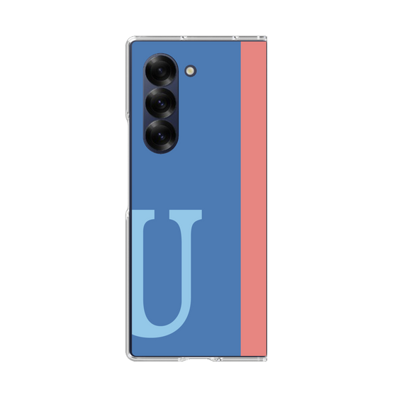 Clear Case［ オリジナル - initial color line - U blue ］