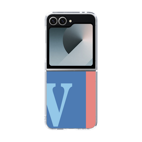 Clear Case［ オリジナル - initial color line - V blue ］