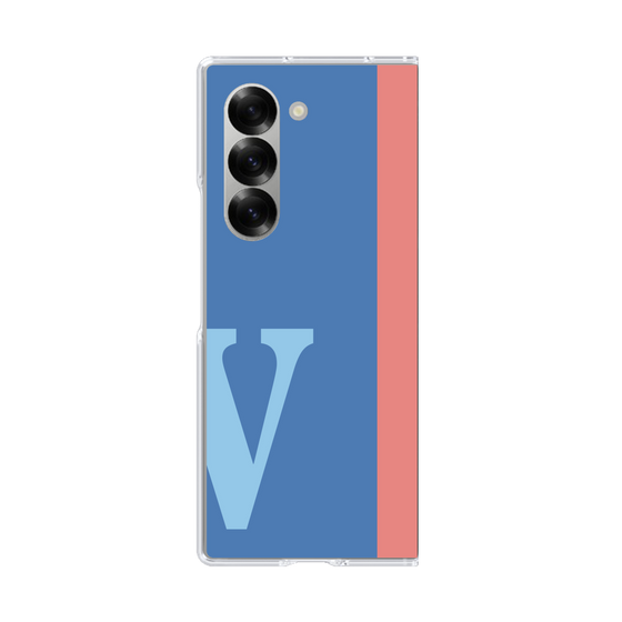 Clear Case［ オリジナル - initial color line - V blue ］