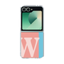 Clear Case［ オリジナル - initial color line - W pink ］