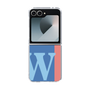 Clear Case［ オリジナル - initial color line - W blue ］