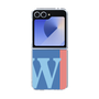 Clear Case［ オリジナル - initial color line - W blue ］