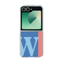 Clear Case［ オリジナル - initial color line - W blue ］