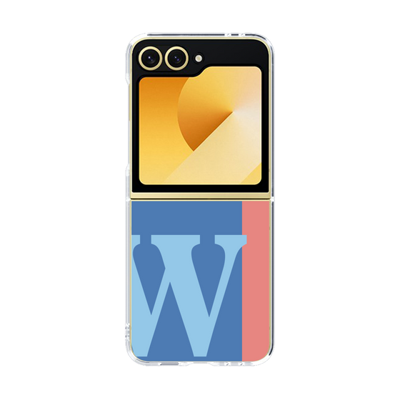 Clear Case［ オリジナル - initial color line - W blue ］
