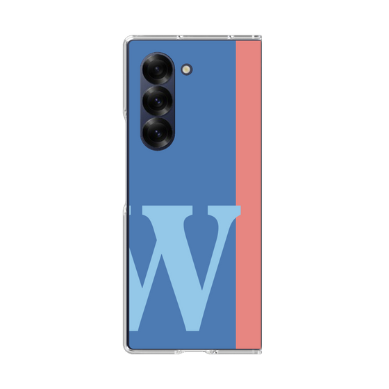 Clear Case［ オリジナル - initial color line - W blue ］