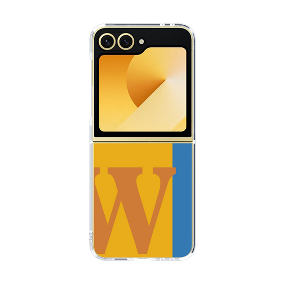 Clear Case［ オリジナル - initial color line - W orange ］
