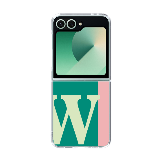 Clear Case［ オリジナル - initial color line - W green ］