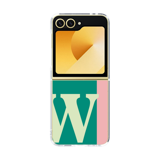 Clear Case［ オリジナル - initial color line - W green ］