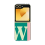 Clear Case［ オリジナル - initial color line - W green ］