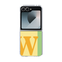 Clear Case［ オリジナル - initial color line - W yellow ］