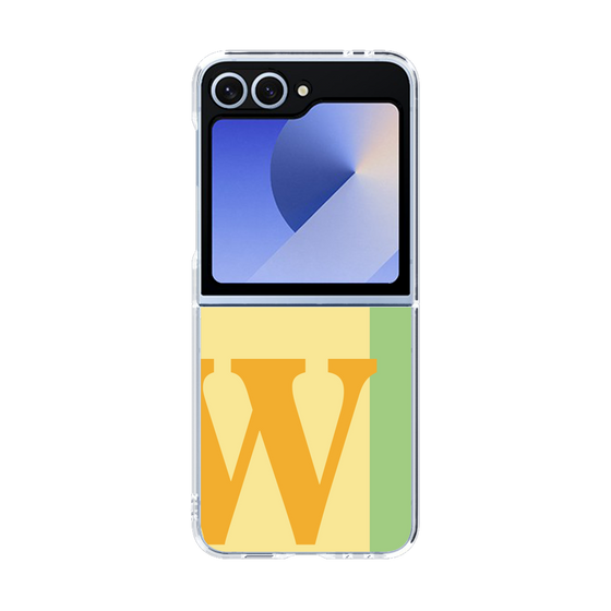 Clear Case［ オリジナル - initial color line - W yellow ］