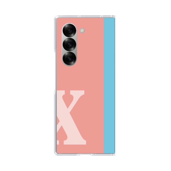 Clear Case［ オリジナル - initial color line - X pink ］