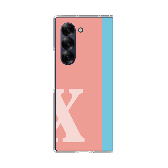 Clear Case［ オリジナル - initial color line - X pink ］