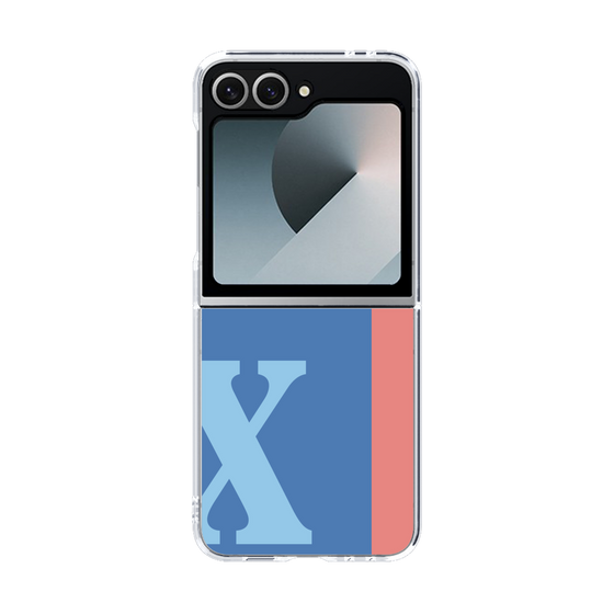 Clear Case［ オリジナル - initial color line - X blue ］