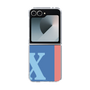 Clear Case［ オリジナル - initial color line - X blue ］