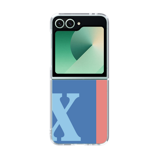 Clear Case［ オリジナル - initial color line - X blue ］