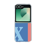Clear Case［ オリジナル - initial color line - X blue ］