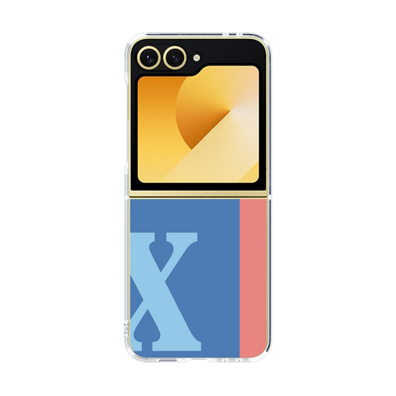 Clear Case［ オリジナル - initial color line - X blue ］