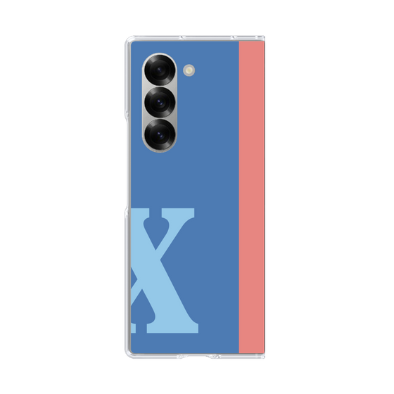 Clear Case［ オリジナル - initial color line - X blue ］