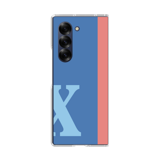 Clear Case［ オリジナル - initial color line - X blue ］