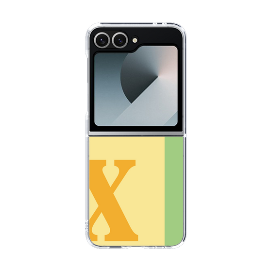 Clear Case［ オリジナル - initial color line - X yellow ］